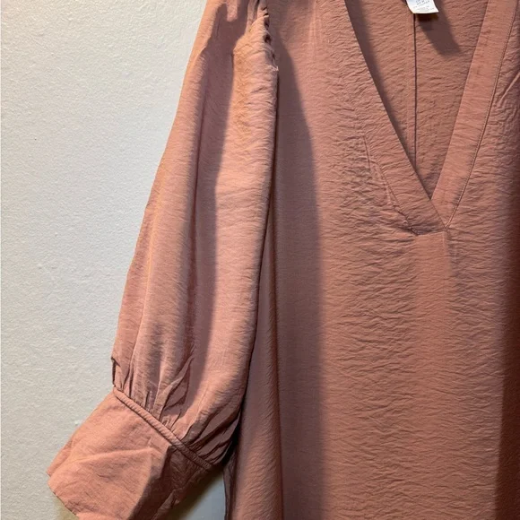 H&M Dusty Rose Maxi Dress with V-Neck - Picture 3 of 11